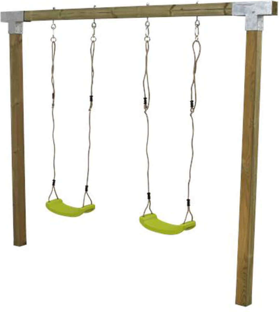 Schommelframe vuren geimpregneerd | Cubic 2 schommelplanken lime